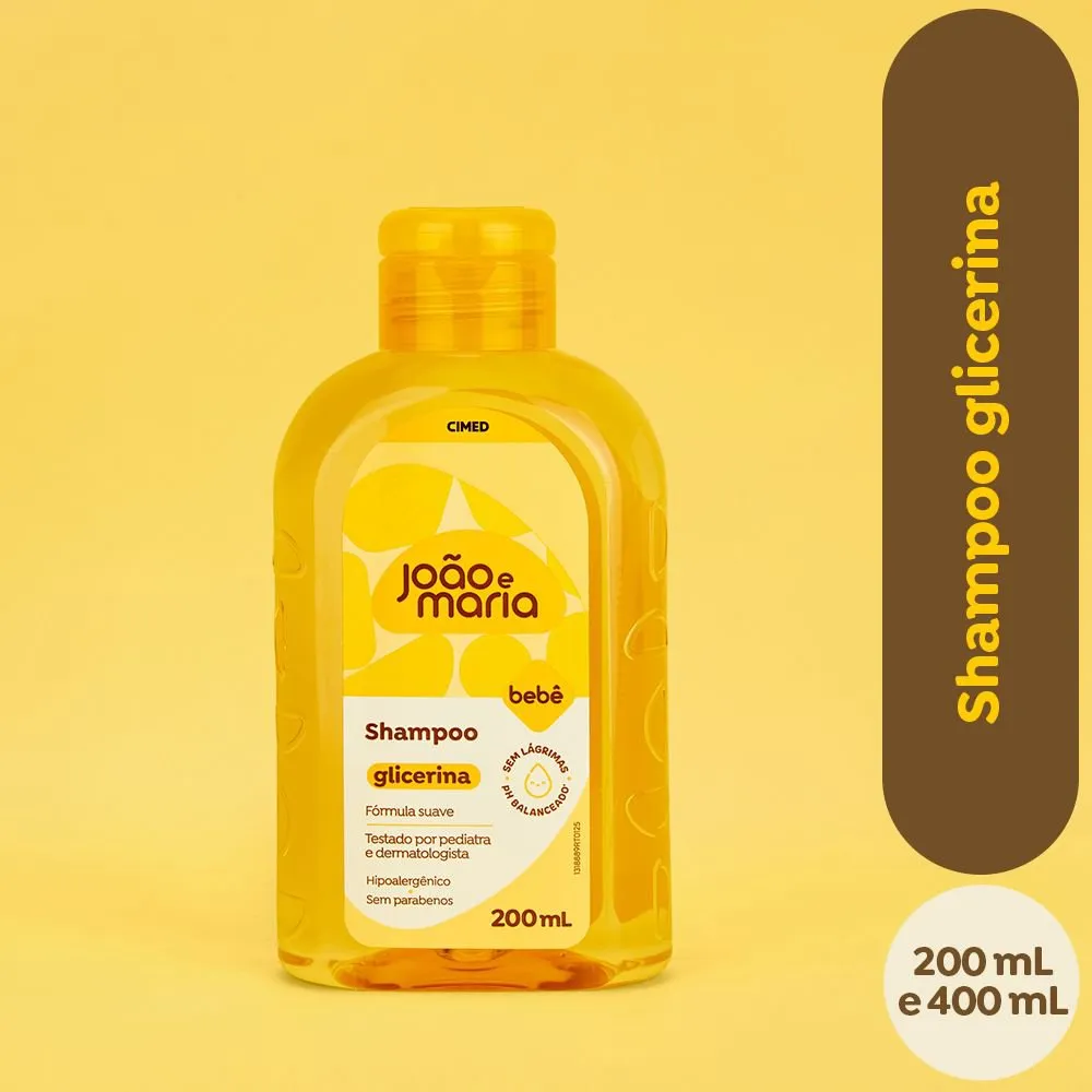 Shampoo Infantil João e Maria Bebê Glicerina 200ml — foto 2