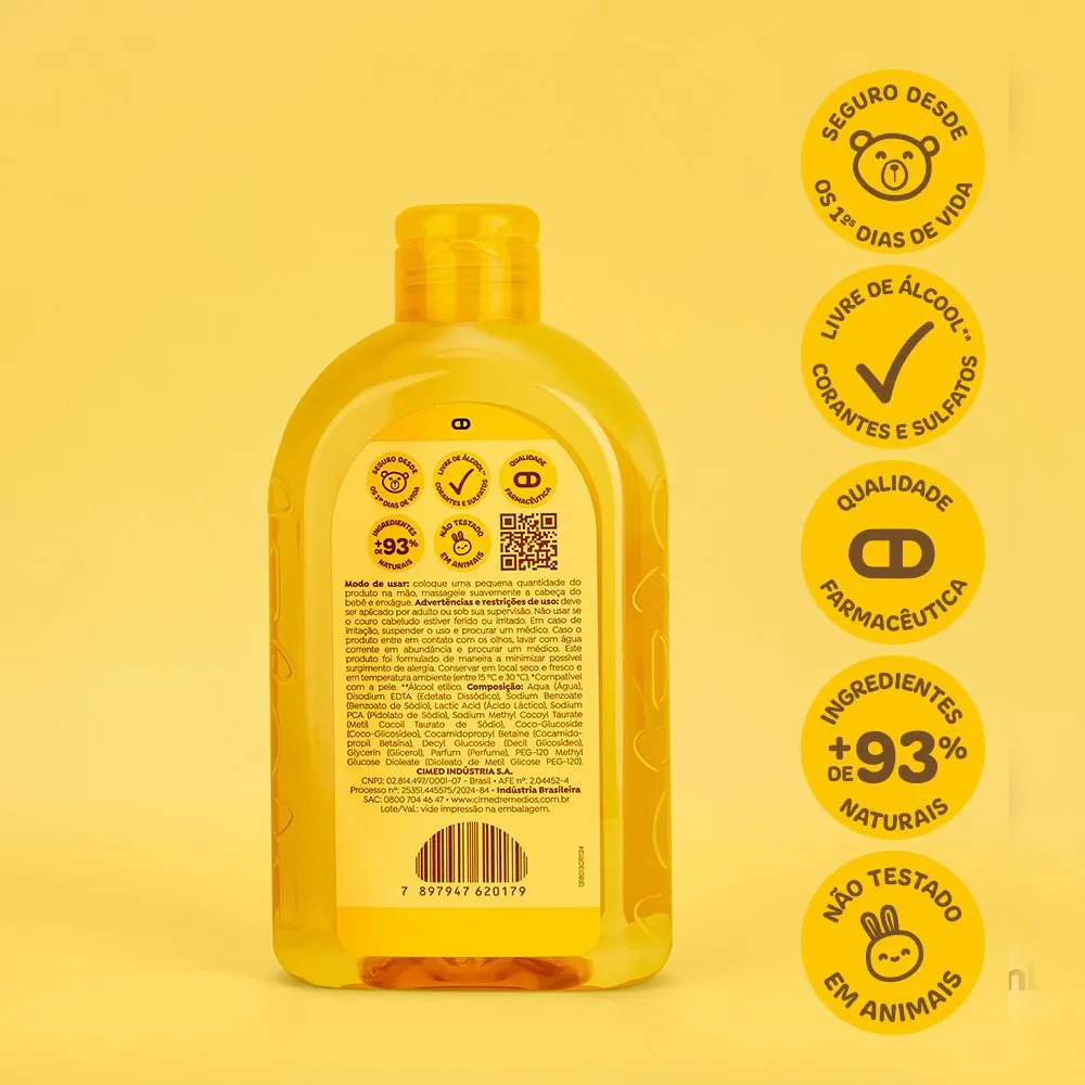 Shampoo Infantil João e Maria Bebê Glicerina 400ml — foto 4