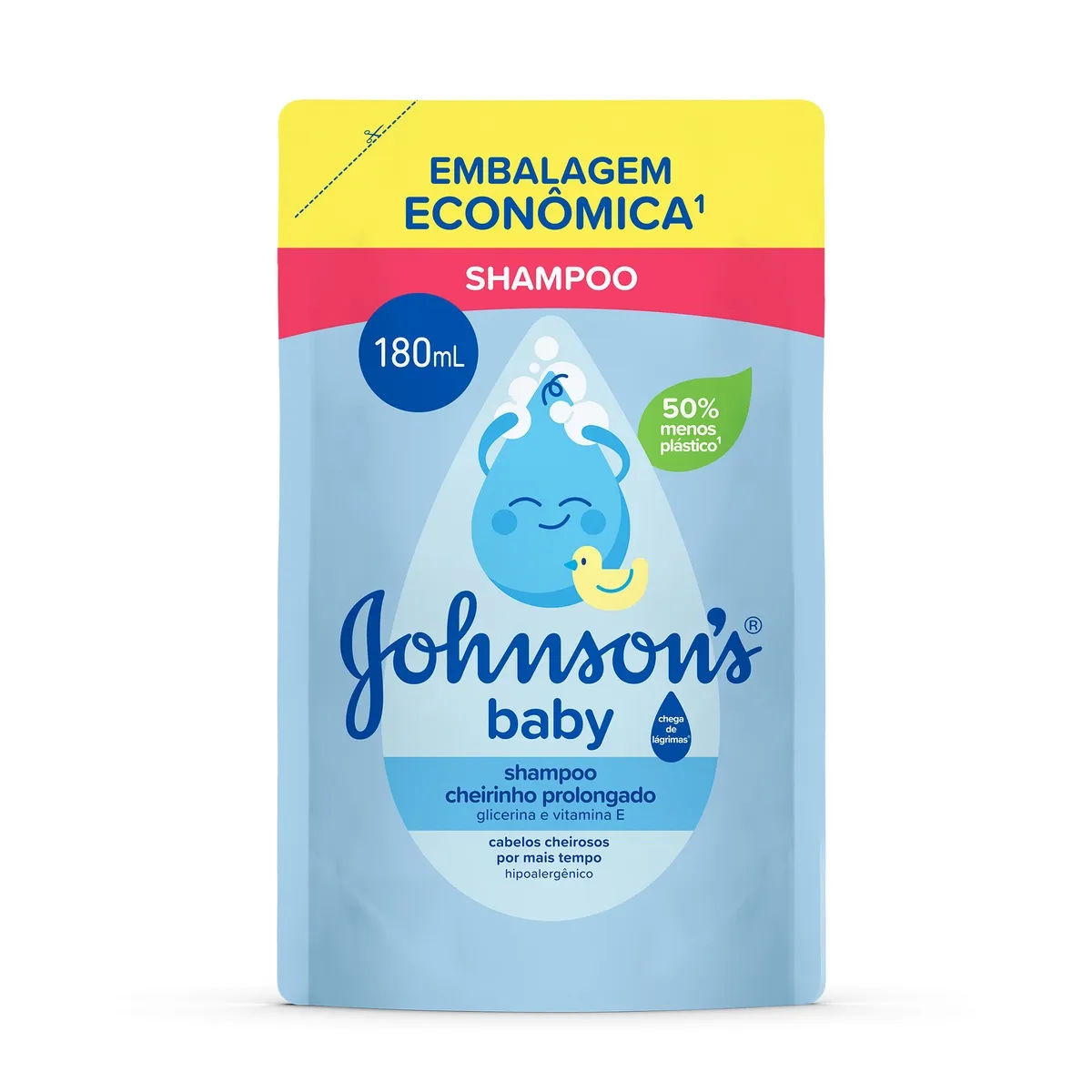 Shampoo Infantil Johnson's Baby Cheirinho Prolongado Refil 180ml — foto 3