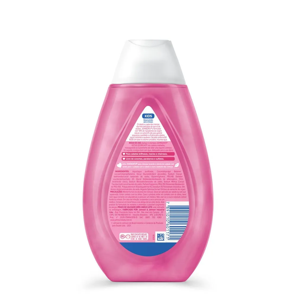 Shampoo Infantil Johnson's Baby Gotas de Brilho 400ml — foto 4