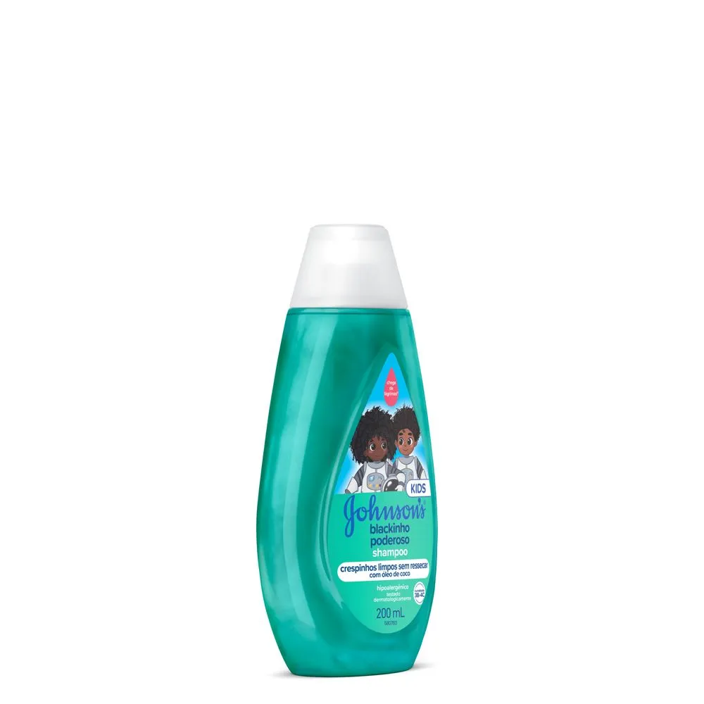 Shampoo Infantil Johnson's Blackinho Poderoso Cabelos Crespos 200ml — foto 3