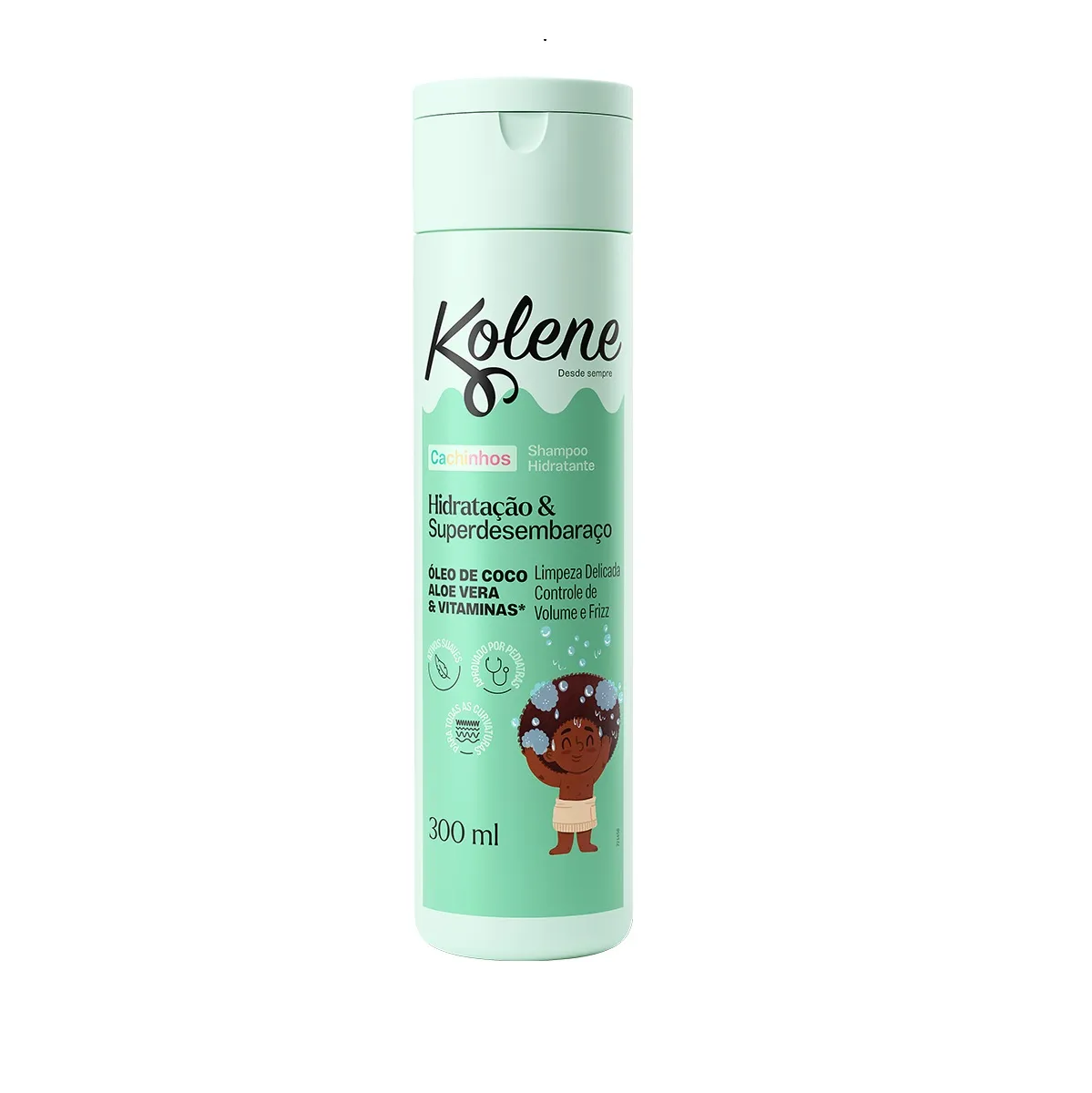 Shampoo Infantil Kolene Cachinhos Hidratação e Super Desembaraço 300ml