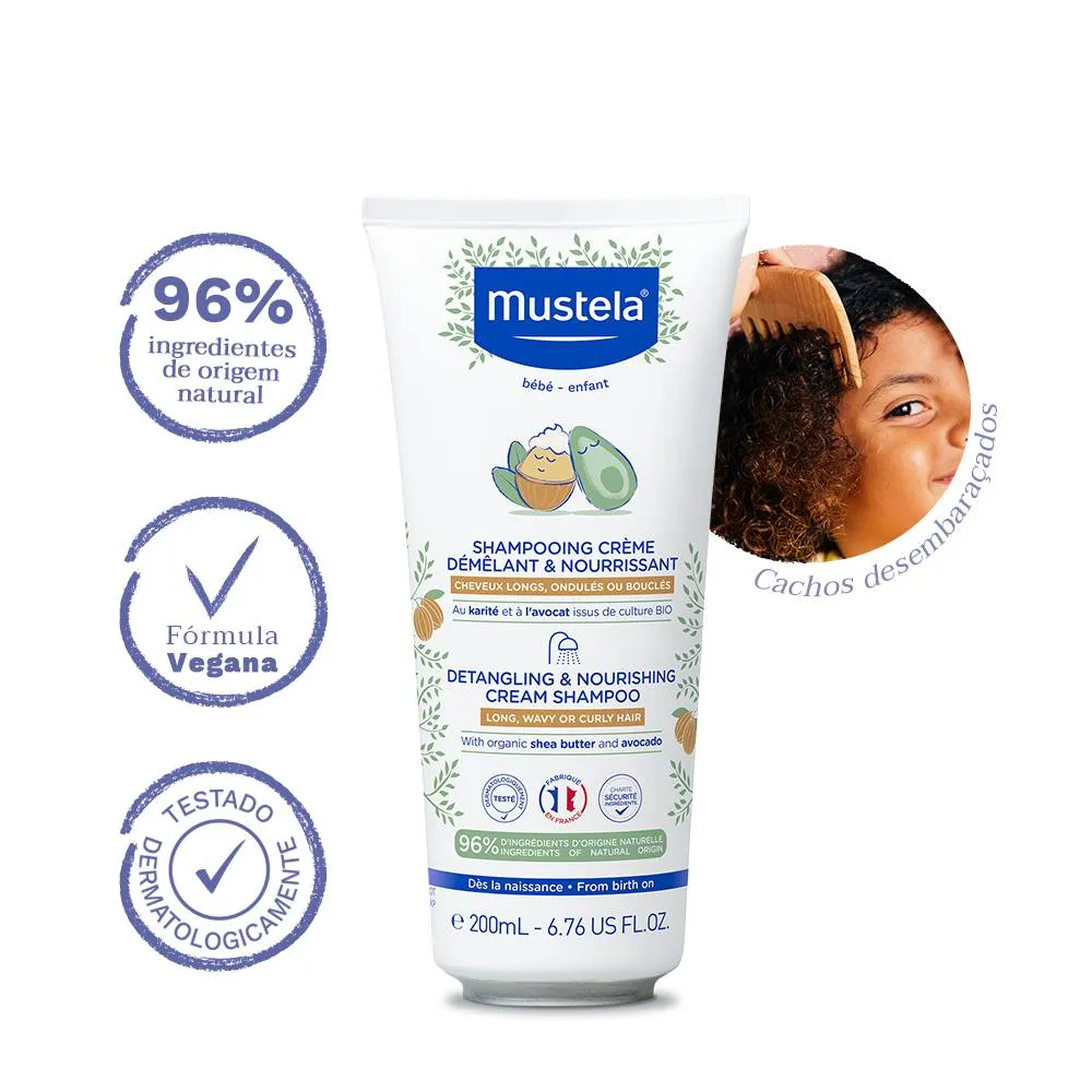 Shampoo Infantil Mustela Cachos Desembaraçados 200ml — foto 3