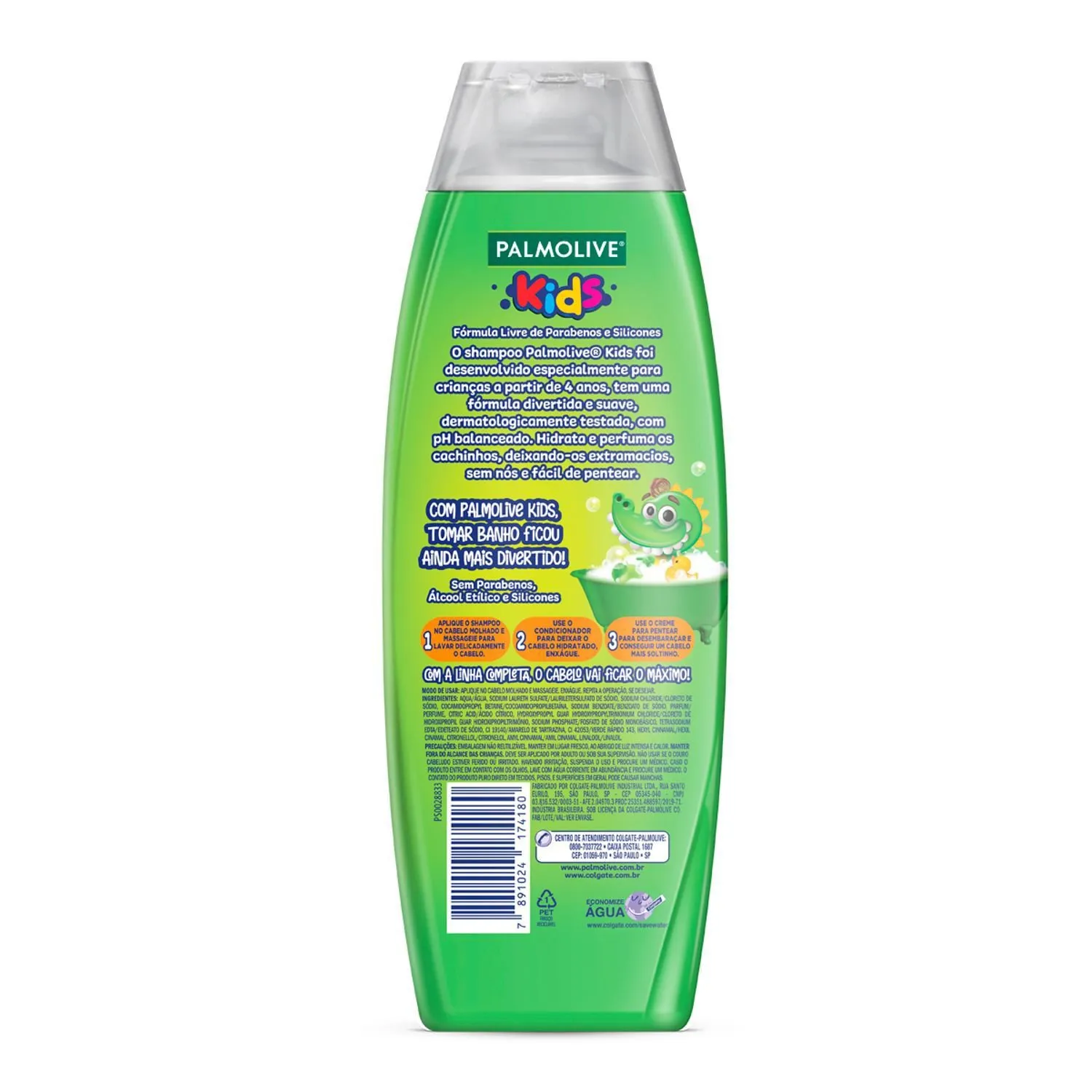 Shampoo Infantil Palmolive Kids Naturals Cabelo Cacheado 350ml — foto 3