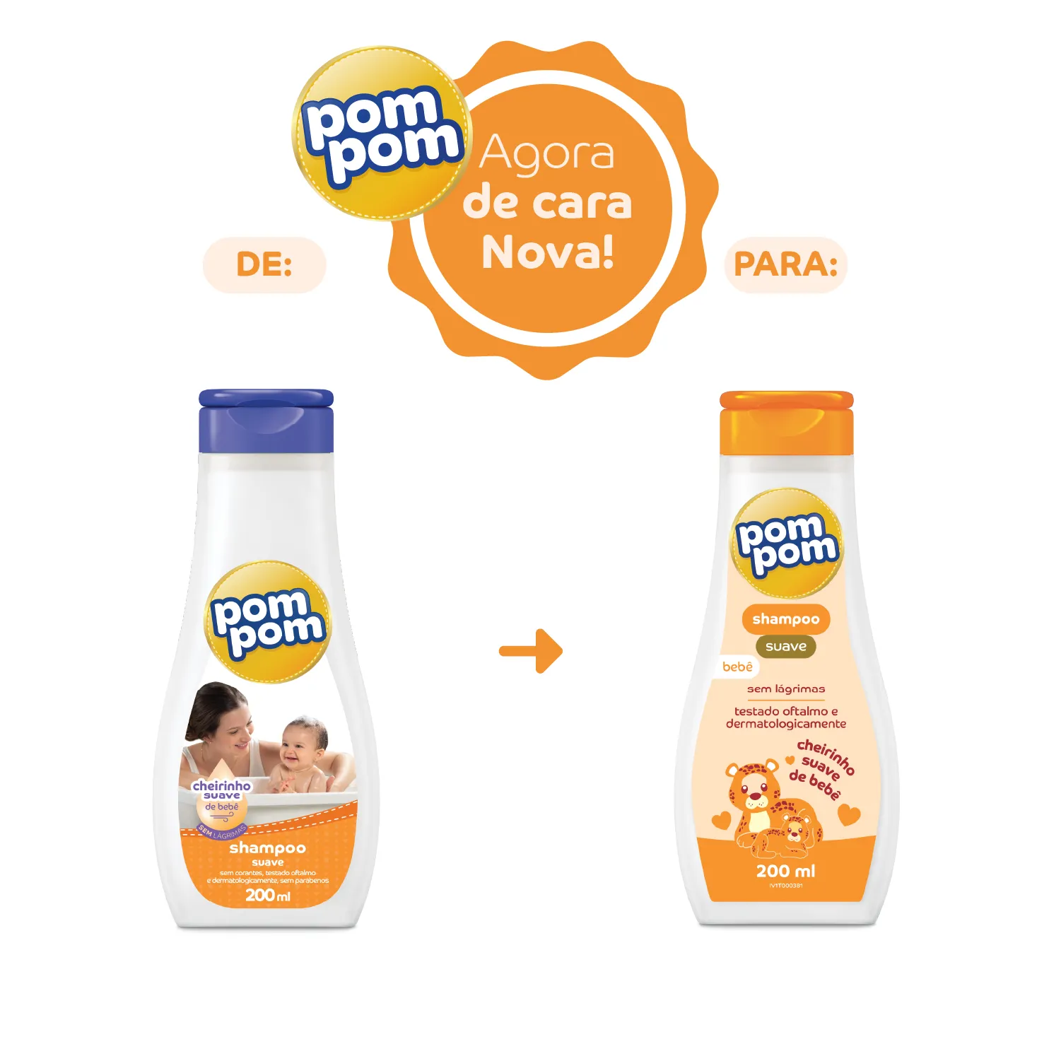Shampoo Infantil Pom Pom Suave 200ml — foto 3