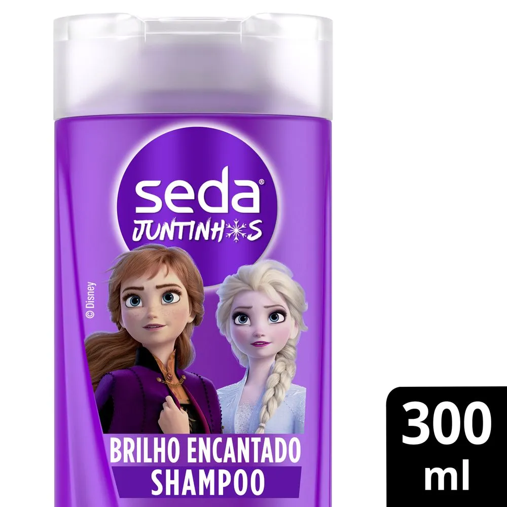 Shampoo Infantil Seda Juntinhos Frozen Brilho Encantado 300ml