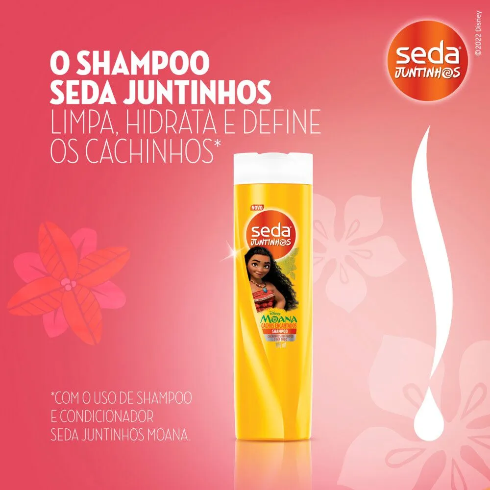 Shampoo Infantil Seda Juntinhos Moana Cachos Encantados +3 anos 300ml — foto 7