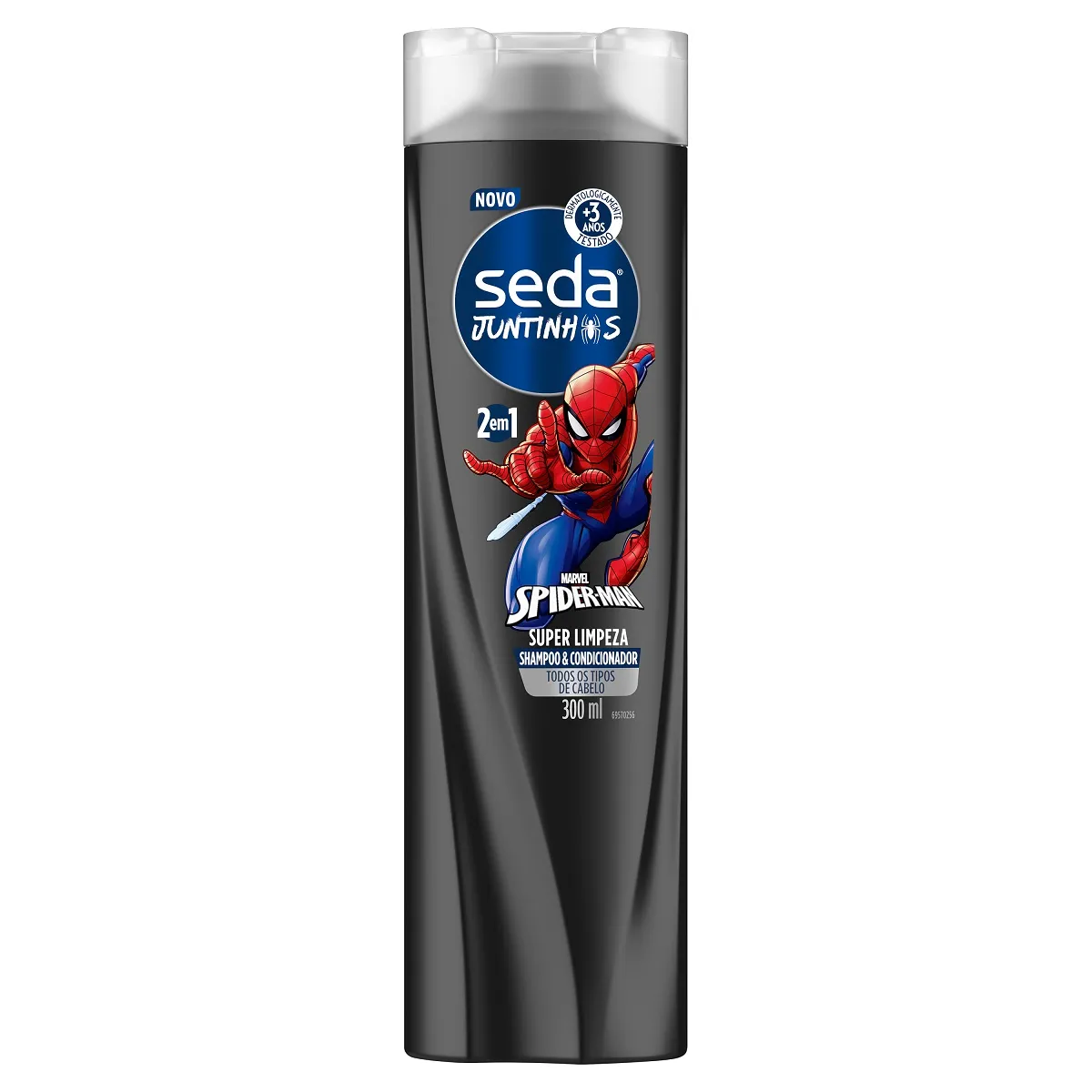 Shampoo Infantil Seda Juntinhos Spider-Man Super Limpeza 300ml