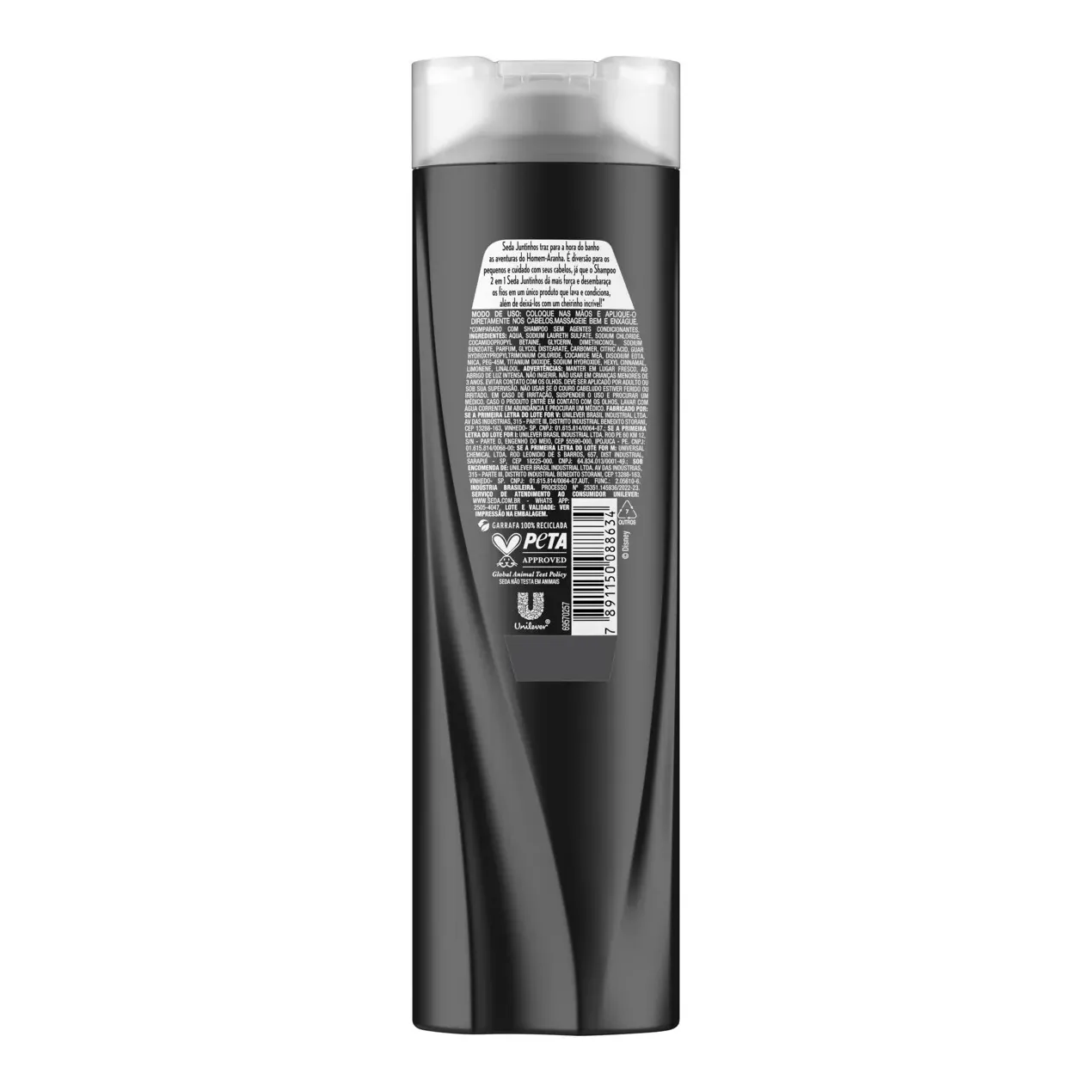 Shampoo Infantil Seda Juntinhos Spider-Man Super Limpeza 300ml — foto 2