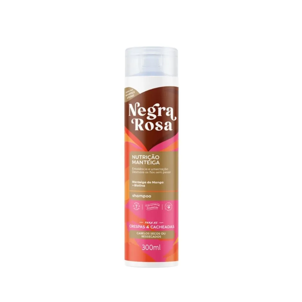 Shampoo Negra Rosa Nutrição Manteiga 300ml