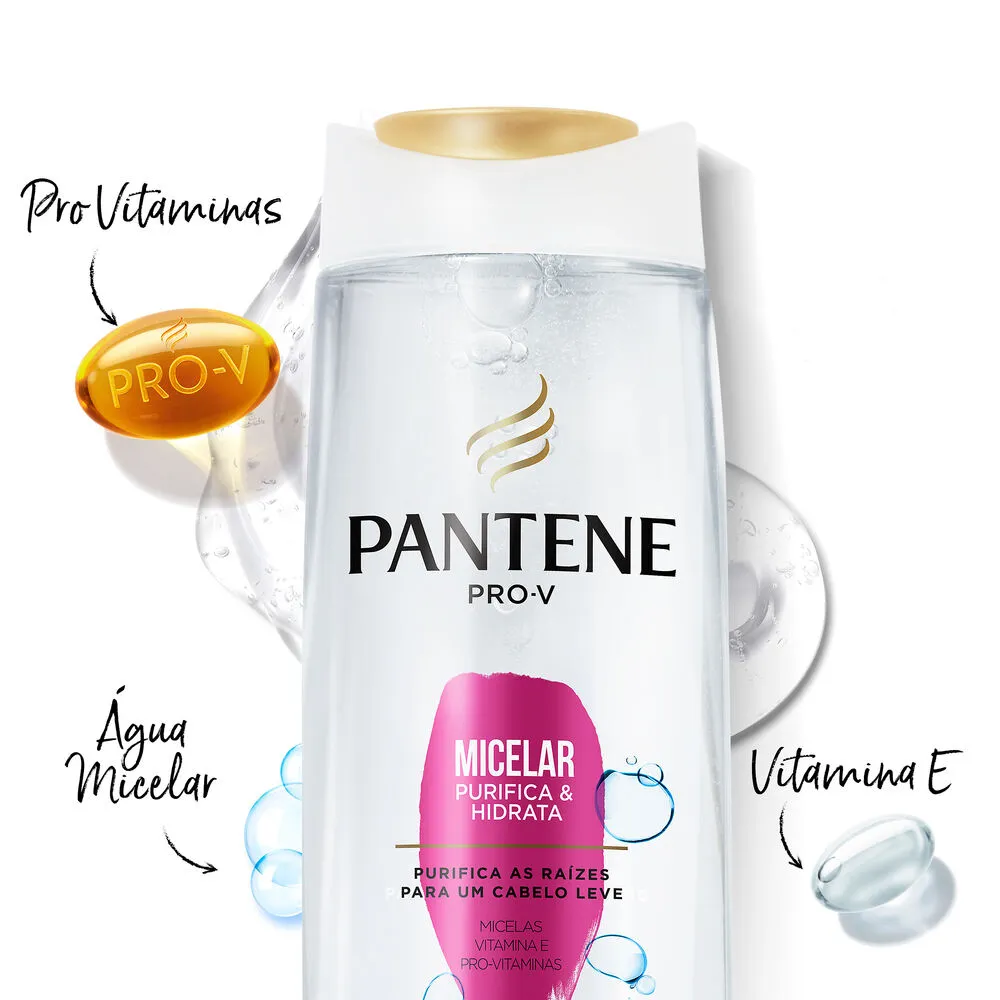 Shampoo Pantene Pro-V Micelar Purifica & Hidrata 400ml — foto 4