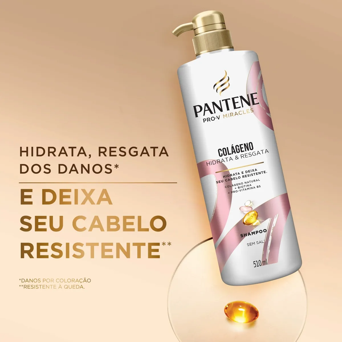 Shampoo Pantene Pro-V Miracles Colágeno Hidrata & Resgata 510ml — foto 3