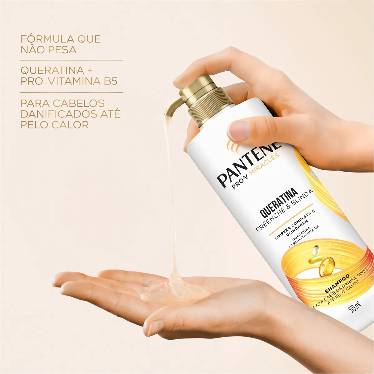 Shampoo Pantene Pro-V Miracles Queratina Preenche & Blinda 510ml — foto 6