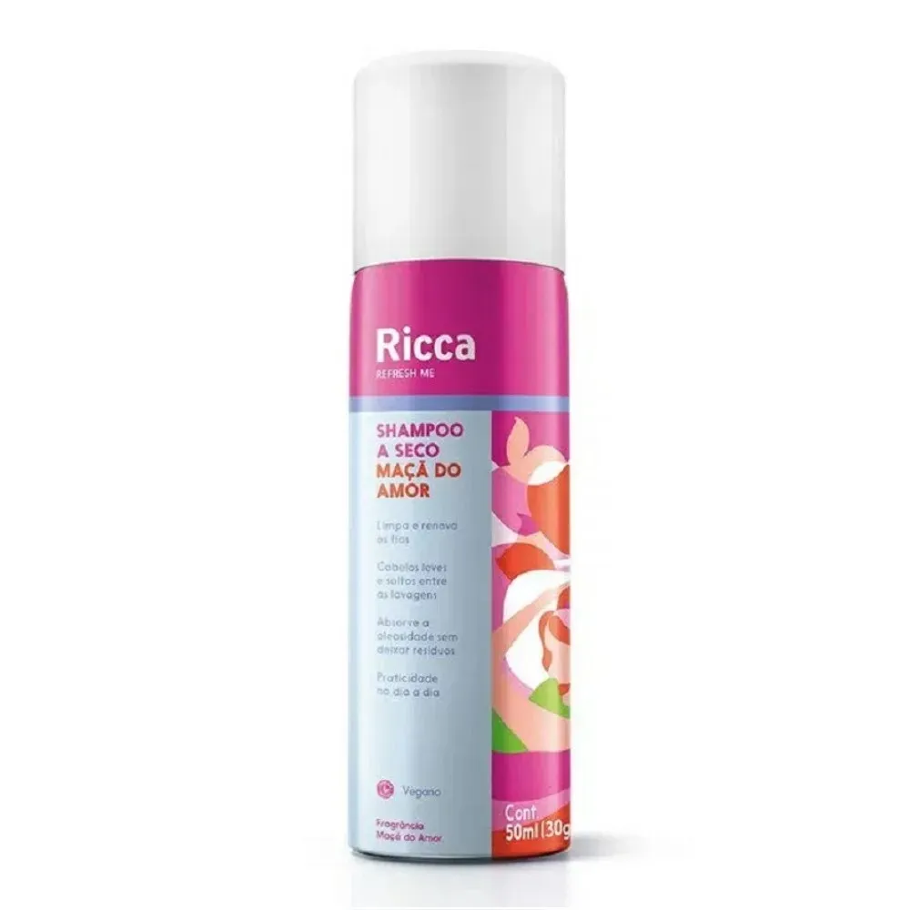Shampoo Ricca A Seco Maçã Do Amor 50ml