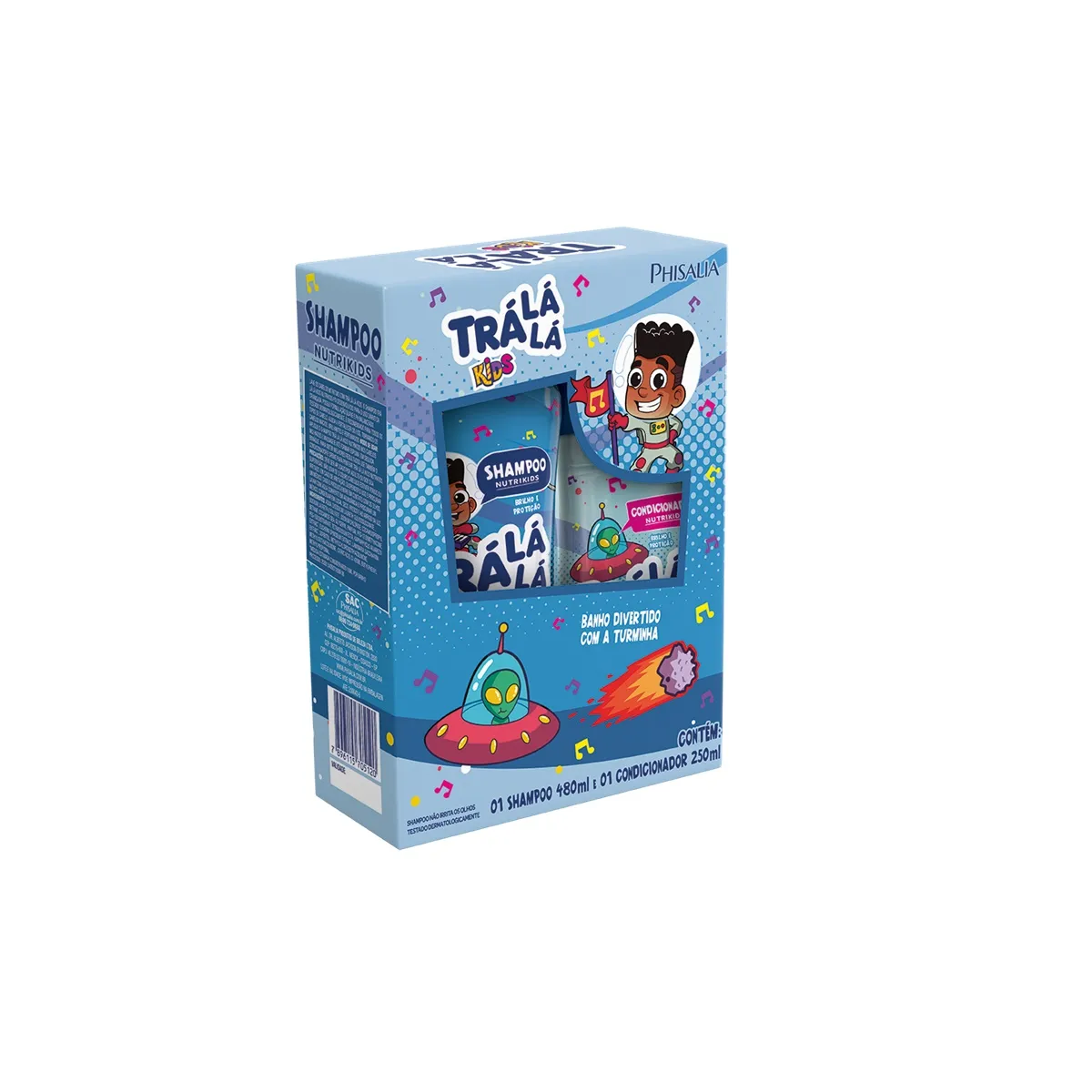 Shampoo Trálálá Nutrikids 480ml + Condicionador Trálálá Nutrikids 250ml