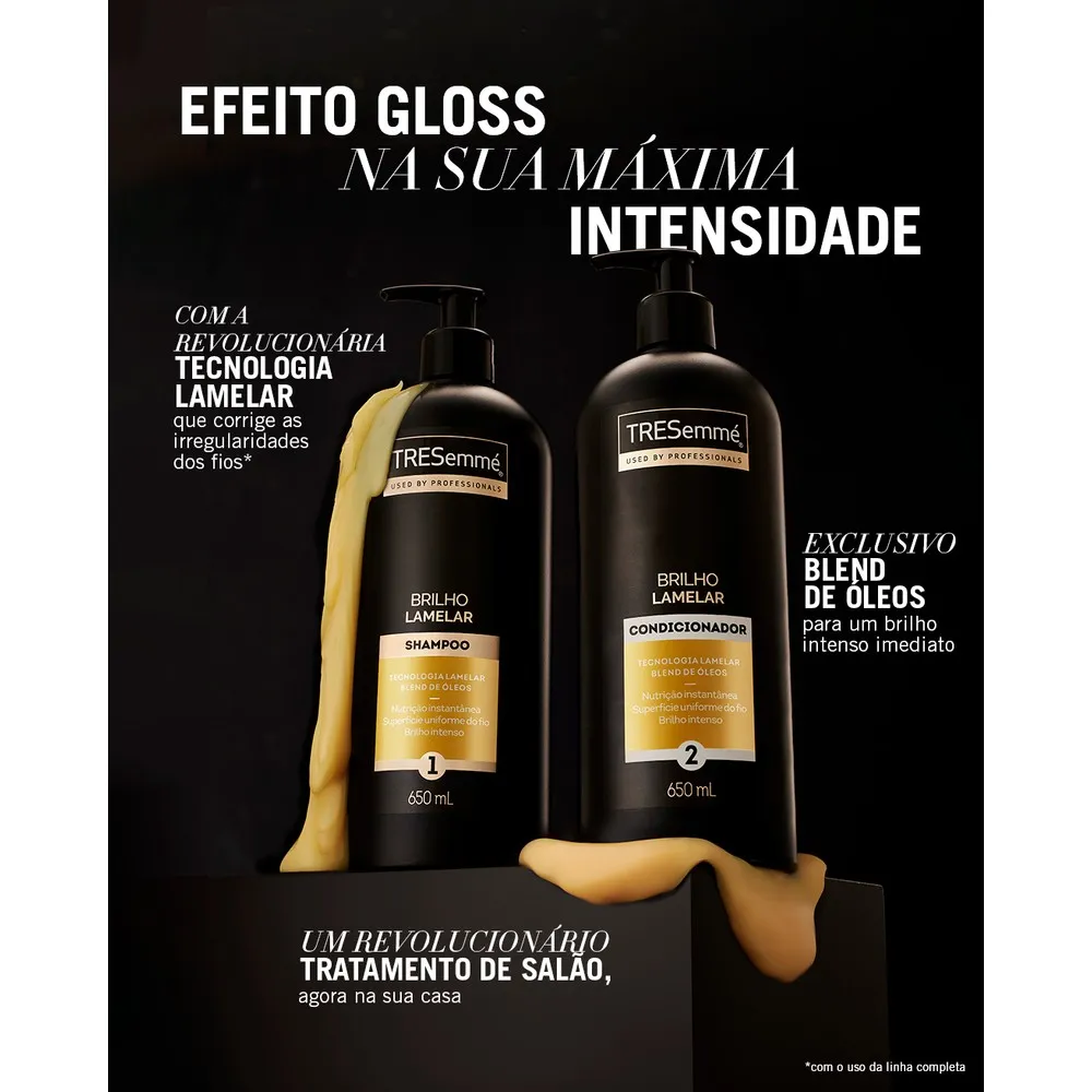 Shampoo TRESemmé Brilho Lamelar Blend de Óleos 650ml — foto 6