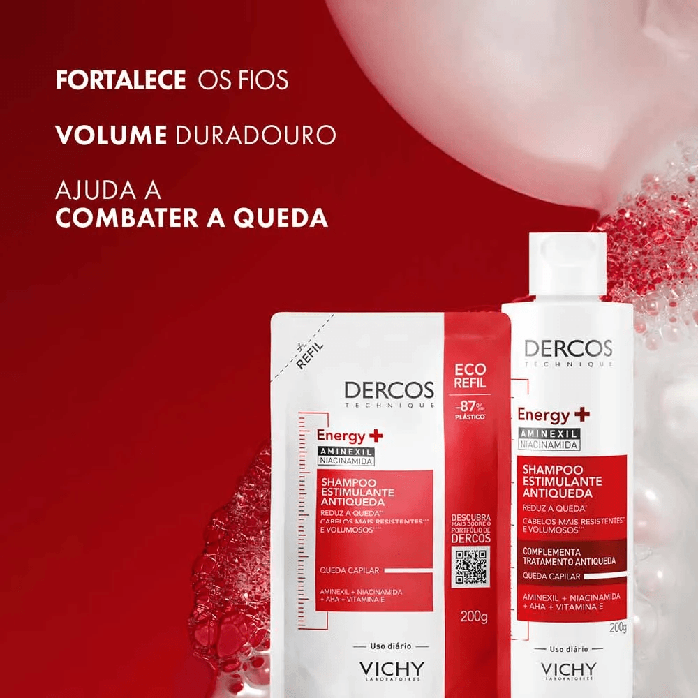 Shampoo Vichy Dercos Antiqueda Energizante Refil 200ml — foto 6
