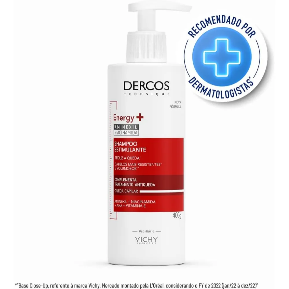 Shampoo Vichy Dercos Energy+ Antiqueda 400ml — foto 2