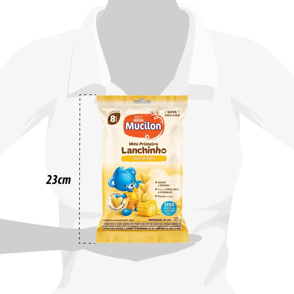 Snack Infantil Mucilon Meu Primeiro Lanchinho Sabor Milho 35g — foto 4