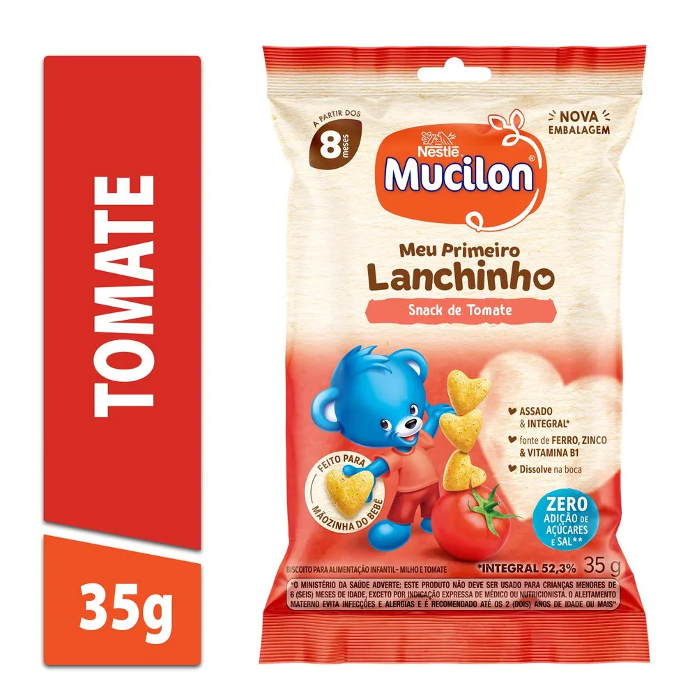 Snack Infantil Mucilon Meu Primeiro Lanchinho Sabor Tomate 35g — foto 2