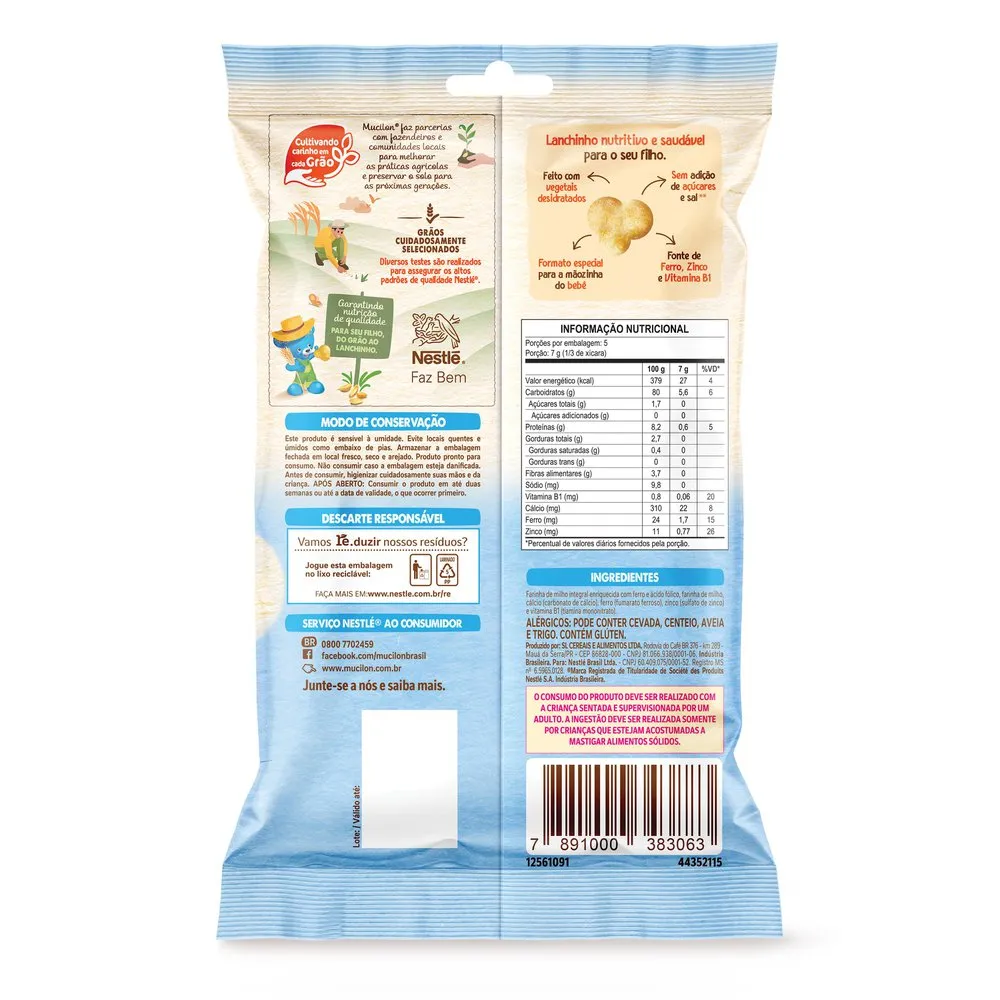 Snack Infantil Mucilon Pipoquinha Sabor Milho 35g — foto 2