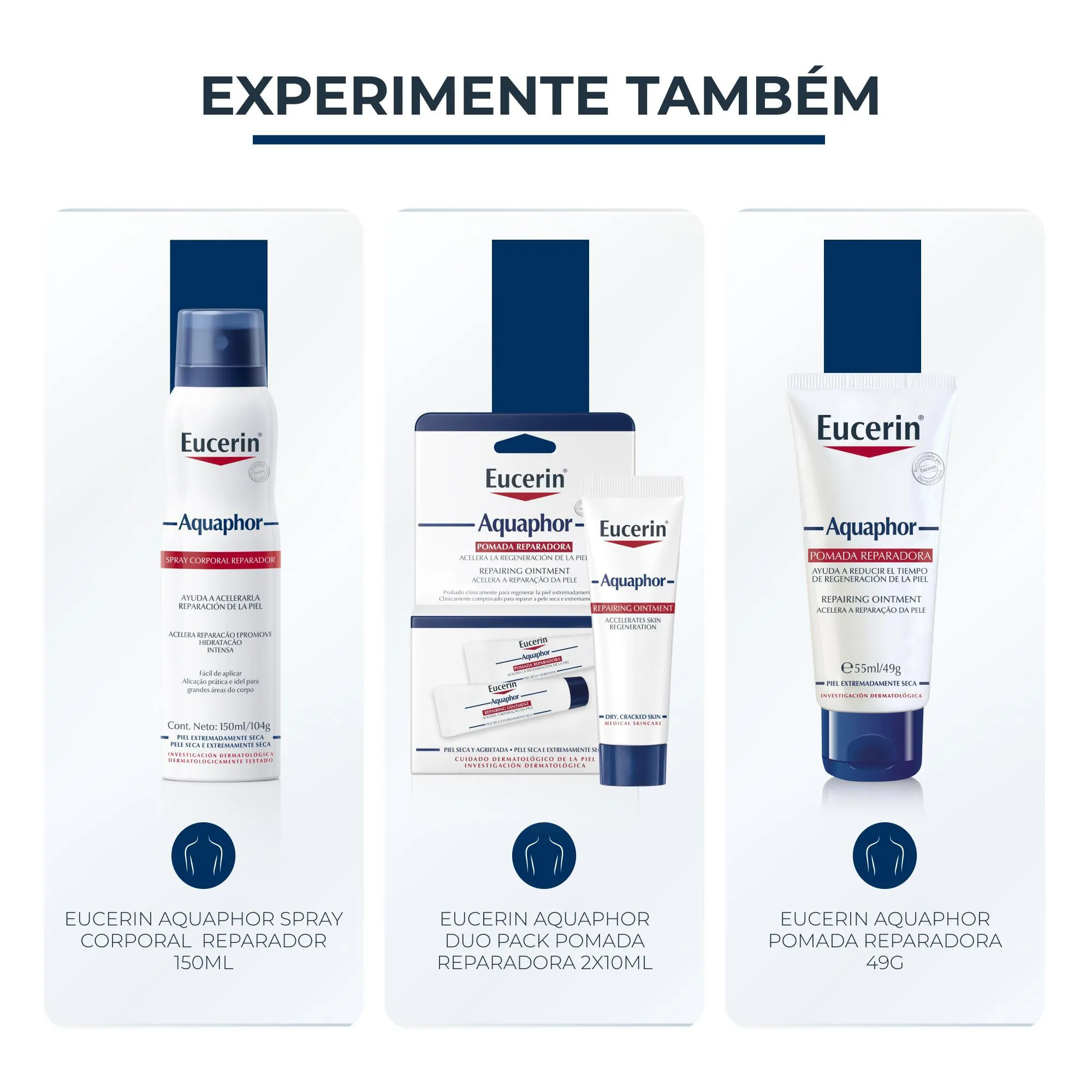 Spray Corporal Eucerin Aquaphor Reparador 150ml — foto 8