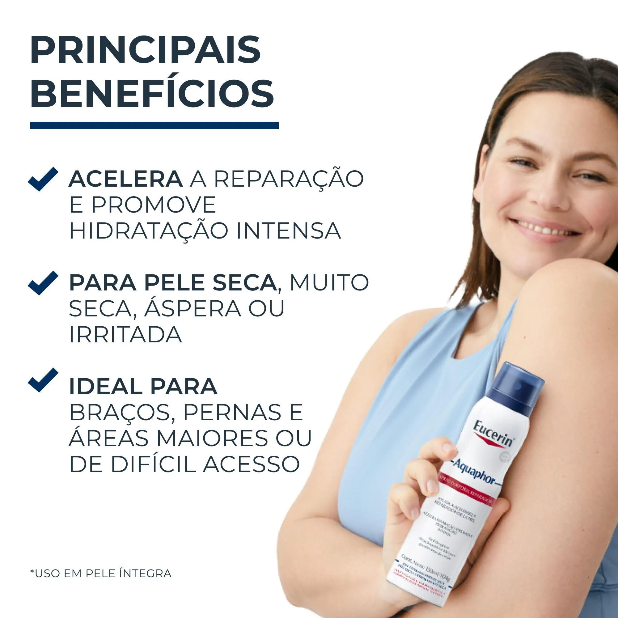 Spray Corporal Eucerin Aquaphor Reparador 150ml — foto 3