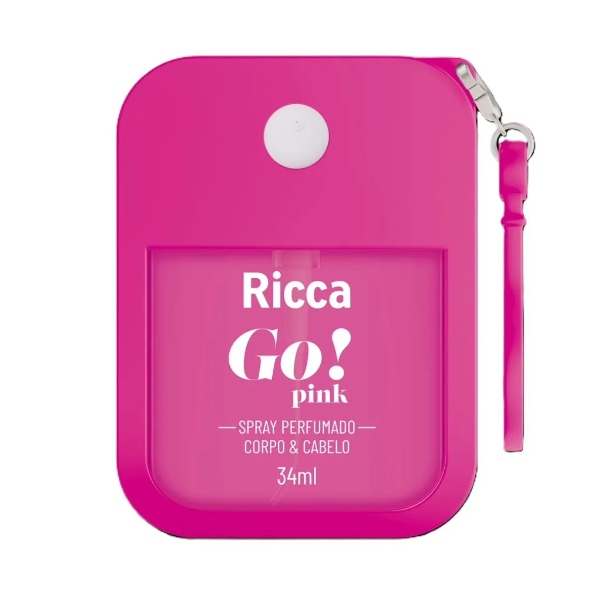Spray Perfumado Ricca Colônia Corpo E Cabelo Go! Pink 34ml