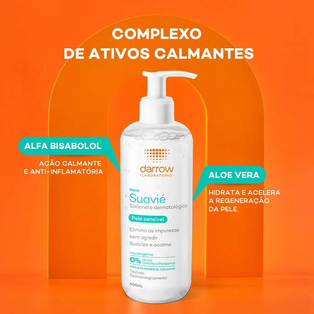 Suavié Sabonete Dermatológico Para Pele Sensível 400ml — foto 3