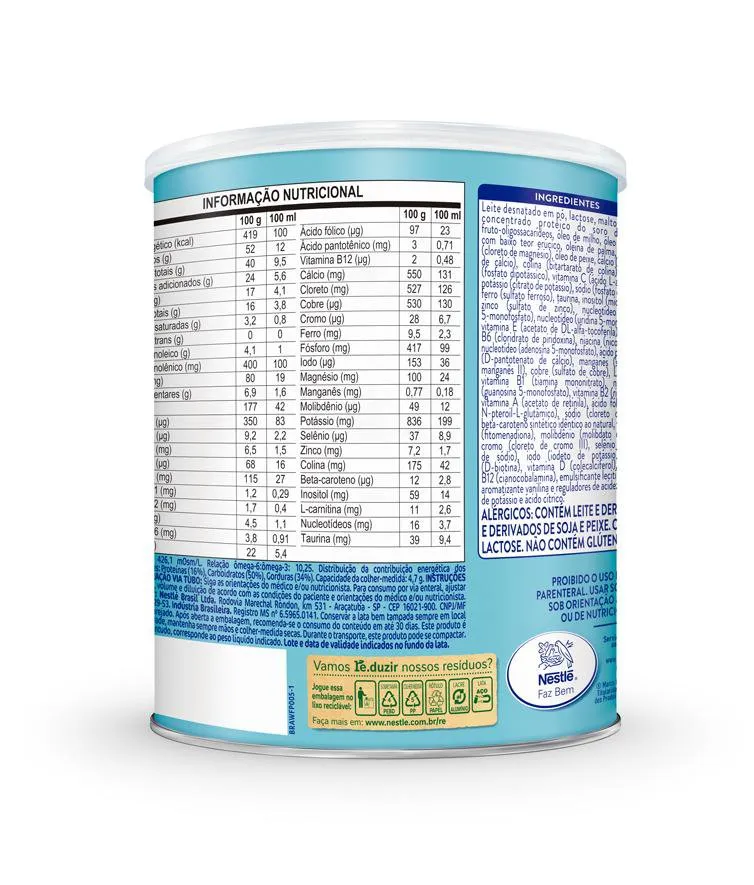 Suplemento Alimentar Infantil Ascenda Sabor Baunilha 364g — foto 4