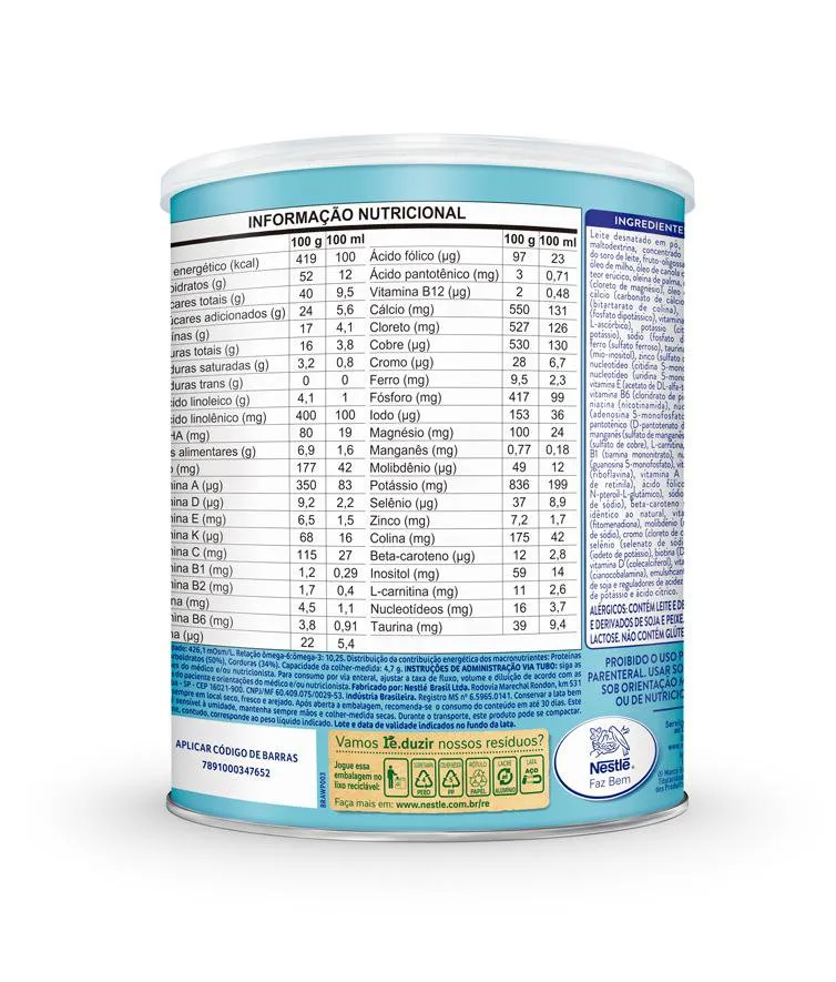 Suplemento Alimentar Infantil Ascenda Sem Sabor 800g — foto 4