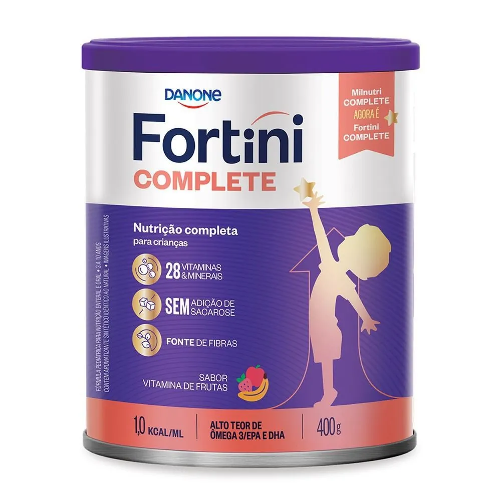 Suplemento Alimentar Infantil Fortini Complete Sabor Vitamina de Frutas 400g