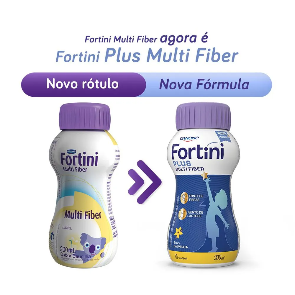 Suplemento Alimentar Infantil Fortini Multi Fiber Sabor Baunilha 200ml — foto 2