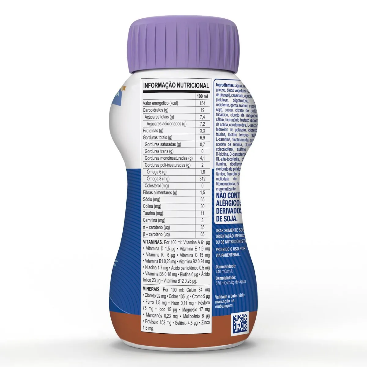 Suplemento Alimentar Infantil Fortini Multi Fiber Sabor Chocolate 200ml — foto 3