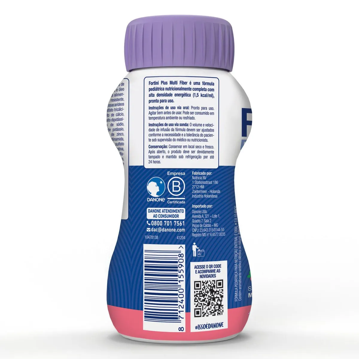 Suplemento Alimentar Infantil Fortini Multi Fiber Sabor Morango 200ml — foto 5
