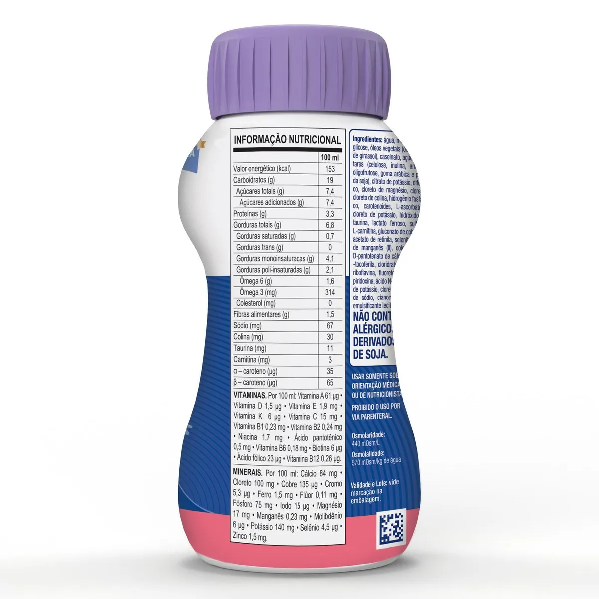 Suplemento Alimentar Infantil Fortini Multi Fiber Sabor Morango 200ml — foto 3