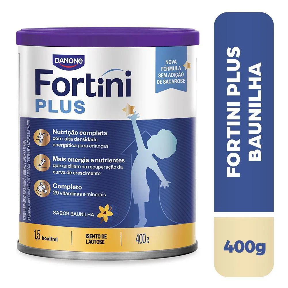 Suplemento Alimentar Infantil Fortini Plus Sabor Baunilha 400g