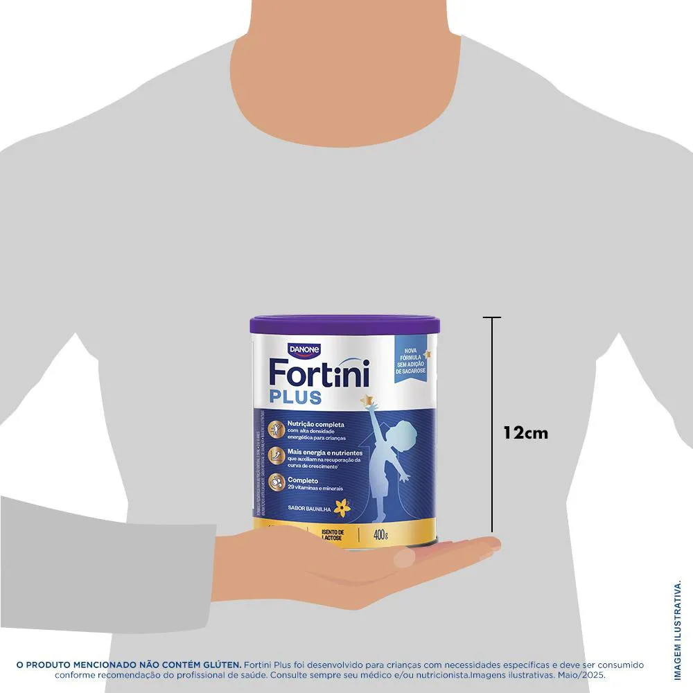 Suplemento Alimentar Infantil Fortini Plus Sabor Baunilha 400g — foto 3