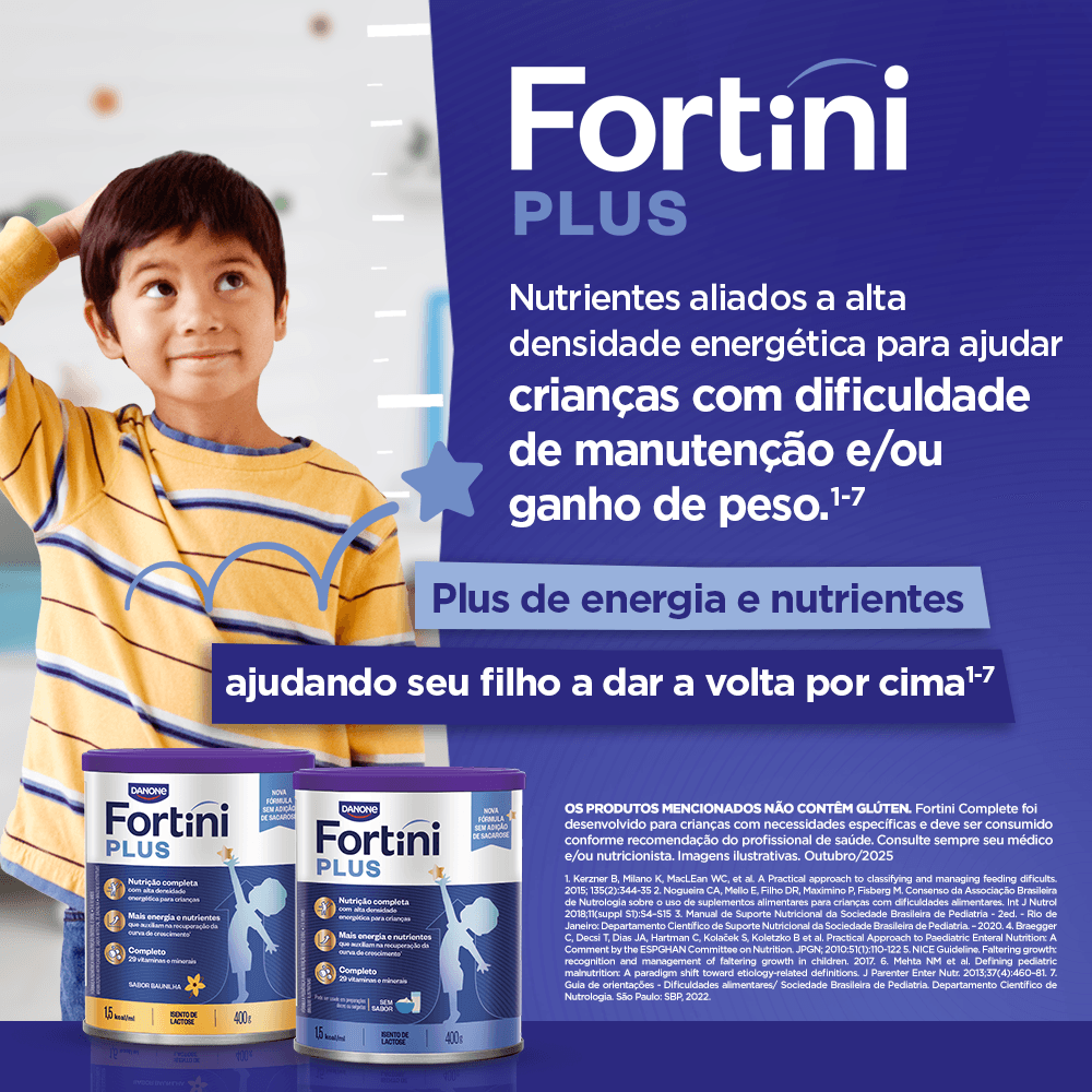 Suplemento Alimentar Infantil Fortini Plus Sabor Baunilha 400g — foto 8