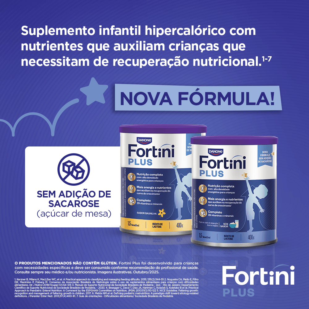 Suplemento Alimentar Infantil Fortini Plus Sabor Sem Sabor 400g — foto 9