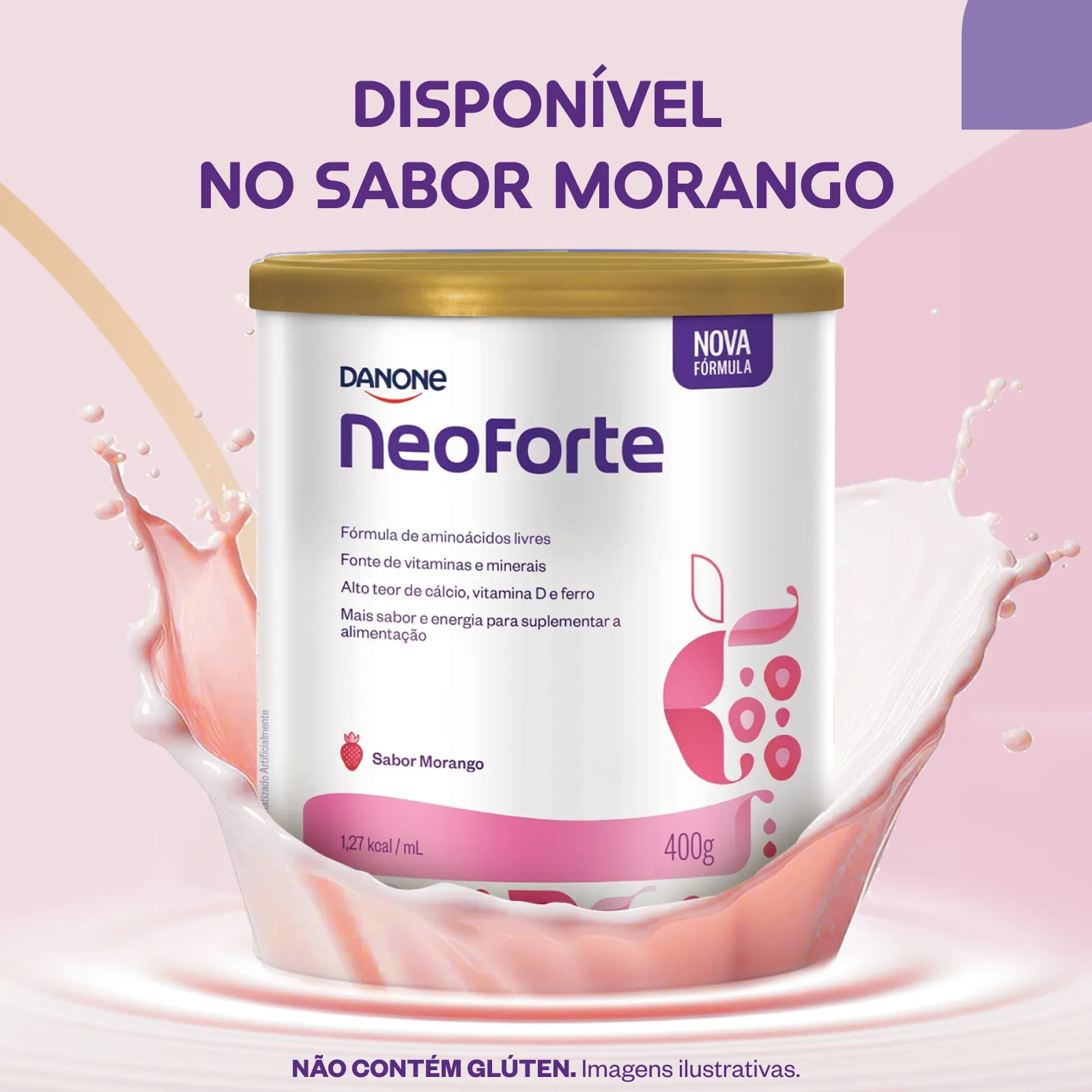 Suplemento Alimentar Infantil NeoForte Sabor Baunilha 400g — foto 8