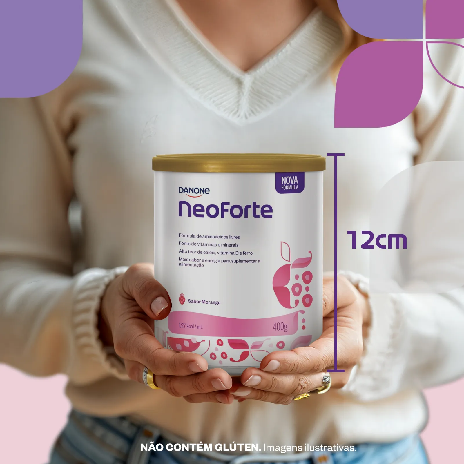 Suplemento Alimentar Infantil NeoForte Sabor Morango 400g — foto 6