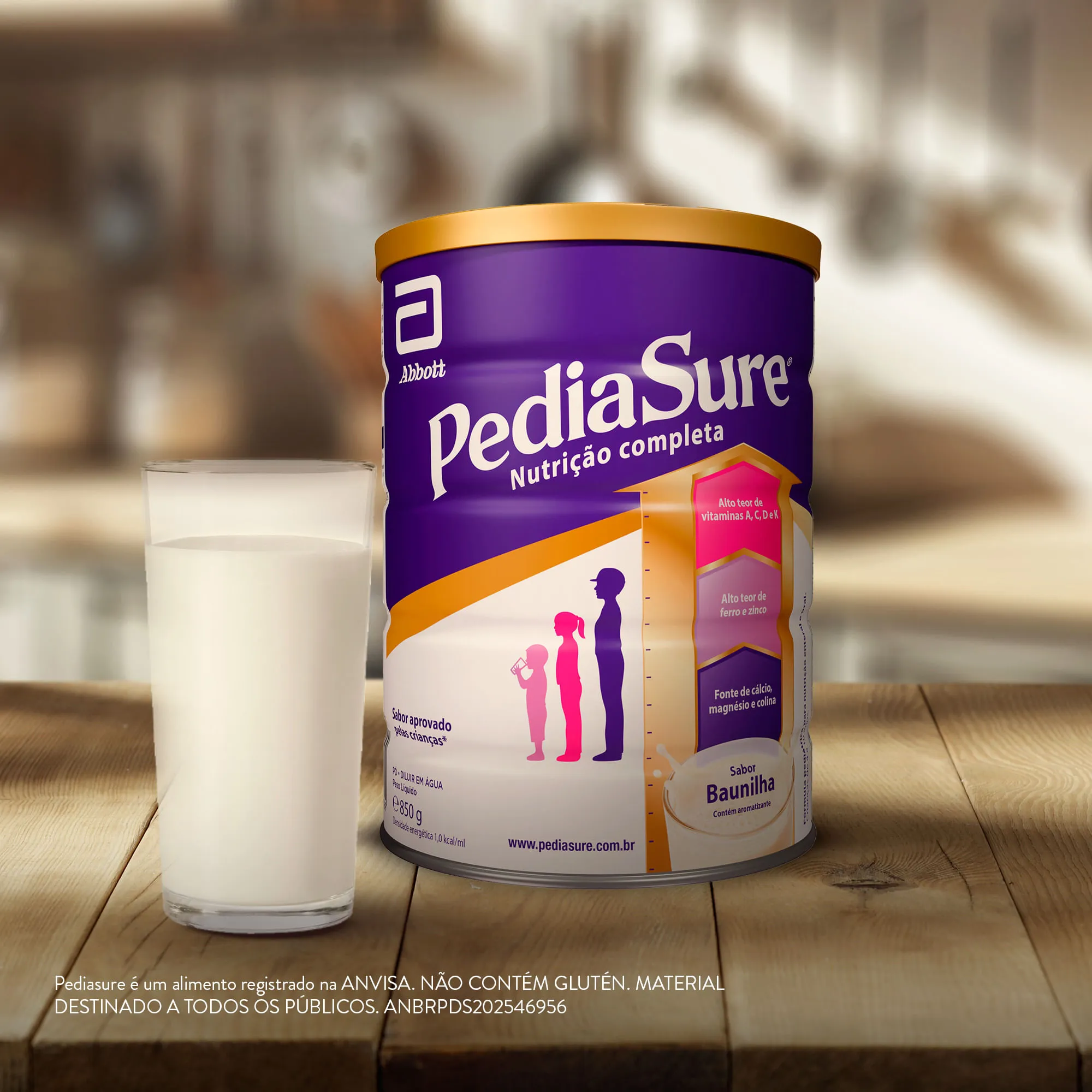 Suplemento Alimentar Infantil Pediasure Complete Sabor Baunilha +4 Anos 850g — foto 3