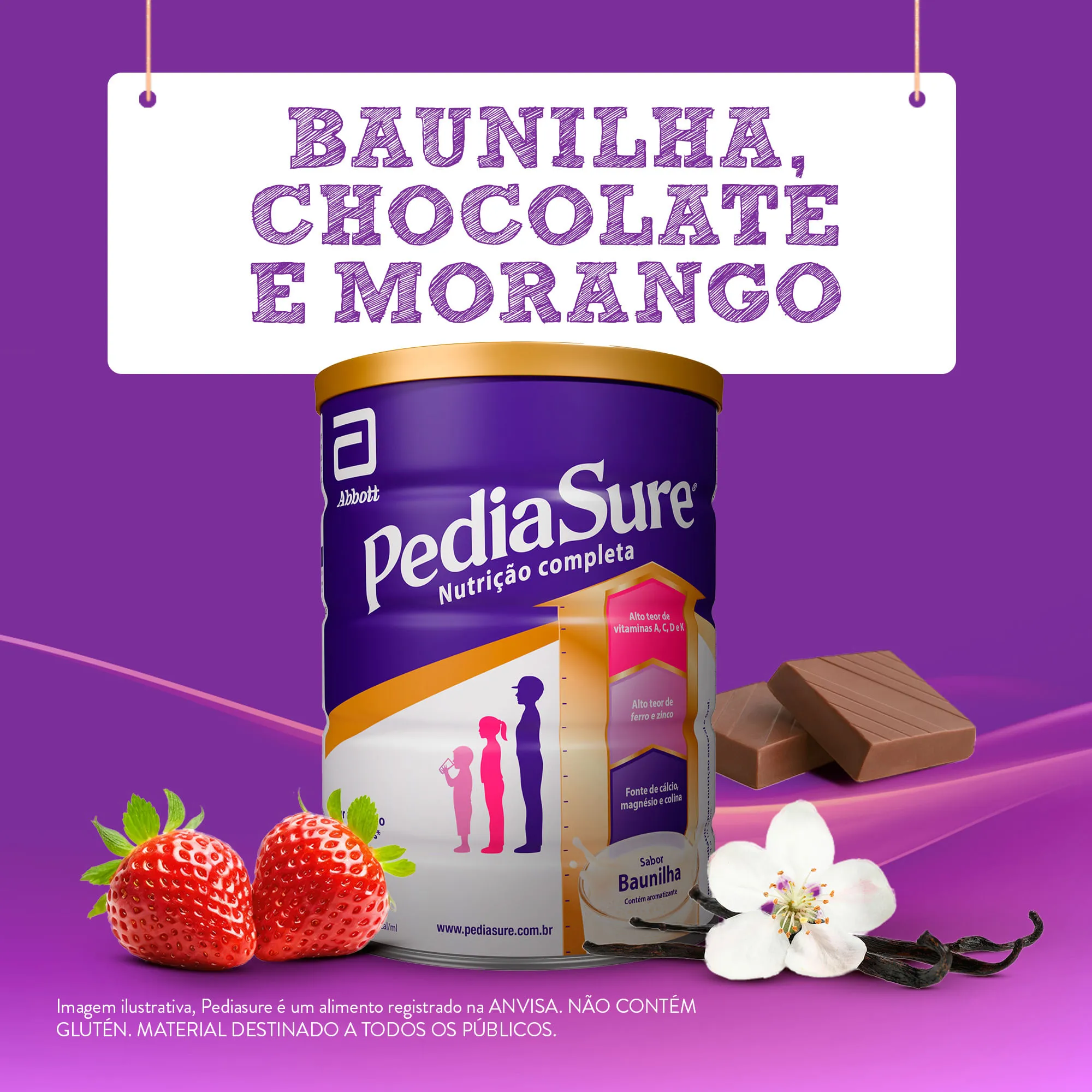 Suplemento Alimentar Infantil Pediasure Complete Sabor Baunilha +4 Anos 850g — foto 10