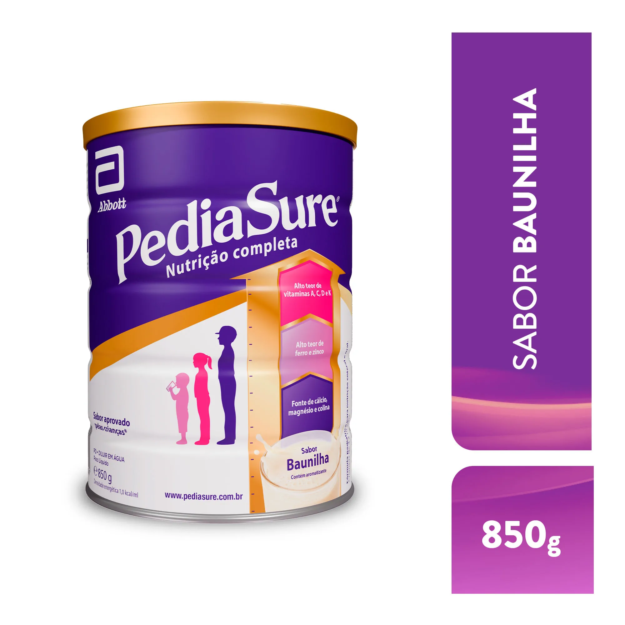 Suplemento Alimentar Infantil Pediasure Complete Sabor Baunilha +4 Anos 850g
