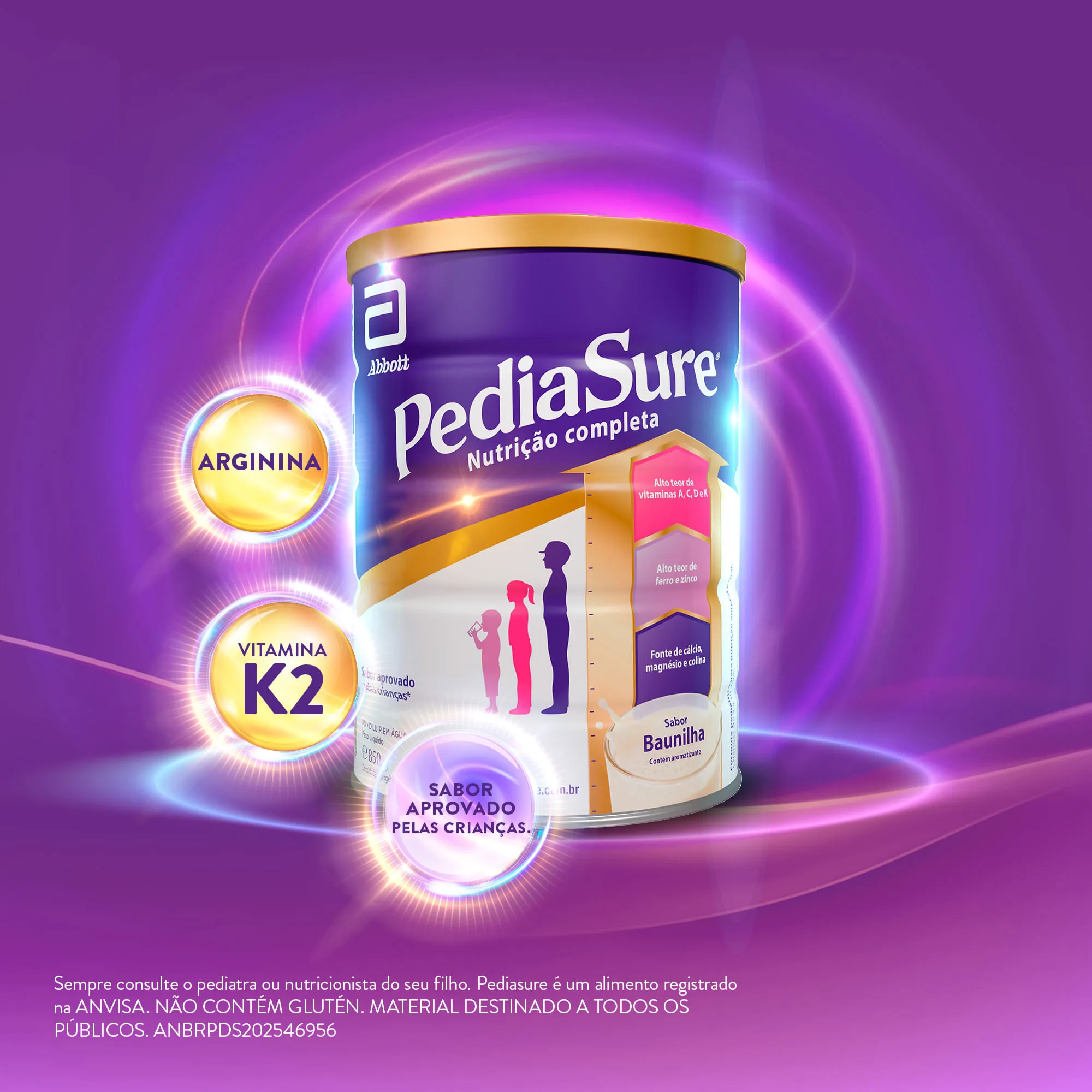 Suplemento Alimentar Infantil Pediasure Complete Sabor Baunilha +4 Anos 850g — foto 7
