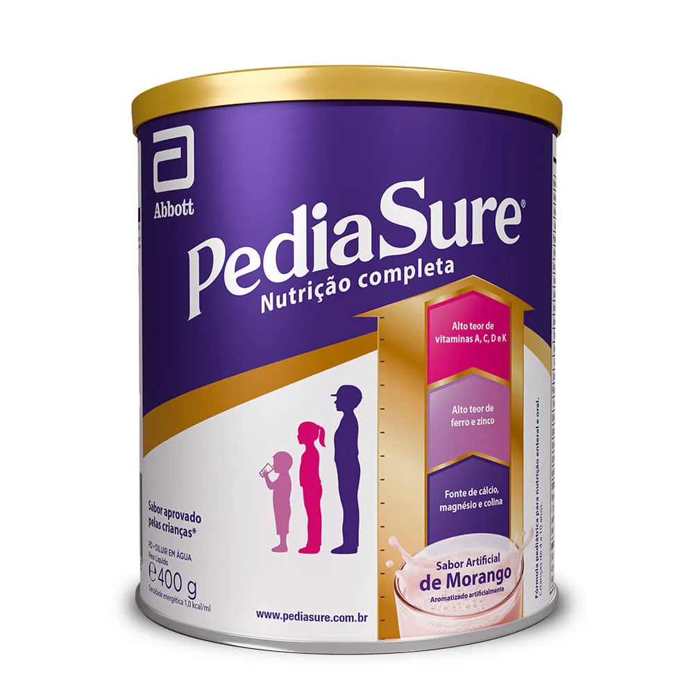 Suplemento Alimentar Infantil Pediasure Complete Sabor Morango +1 Ano 400g — foto 2