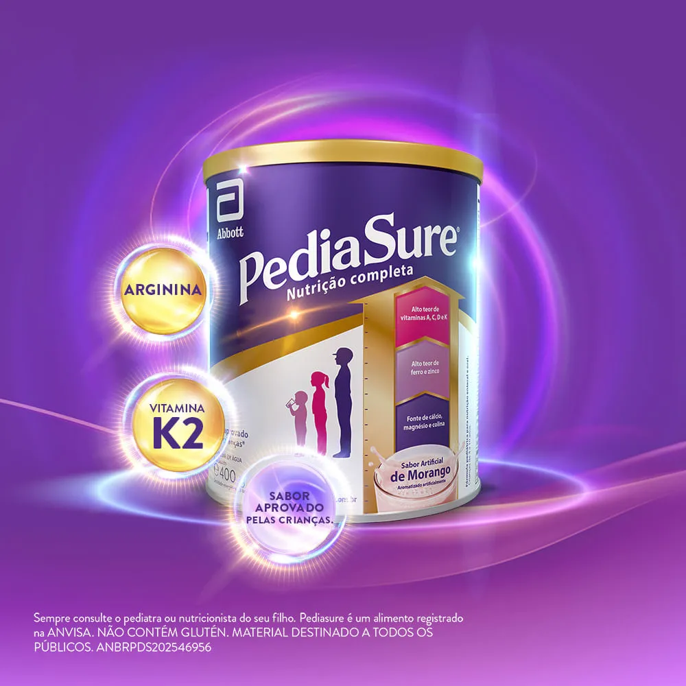 Suplemento Alimentar Infantil Pediasure Complete Sabor Morango +1 Ano 400g — foto 5