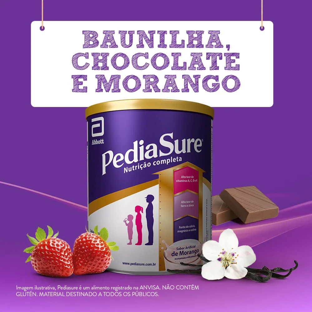 Suplemento Alimentar Infantil Pediasure Complete Sabor Morango +1 Ano 400g — foto 8