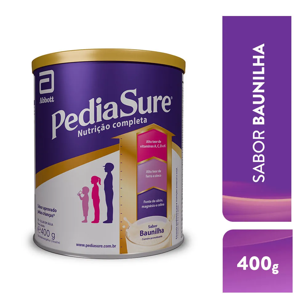 Suplemento Alimentar Infantil Pediasure Sabor Baunilha +4 anos 400g